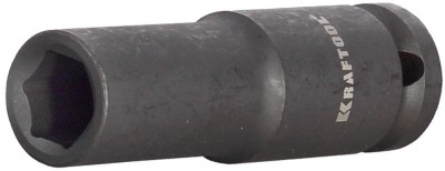 Торцовая головка KRAFTOOL INDUSTRIE QUALITAT ударная, удлиненная (1/2), FLANK, Cr-Mo, фосфатированная, 13 мм 27942-13