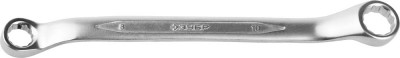 Ключ ЗУБР ПРОФИ гаечный накидной изогнутый, Cr-V сталь, хромированный, 8х10мм