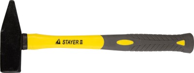 Молоток STAYER PROFI слесарный кованый с двухкомпонентной фиберглассовой ручкой, 1,0кг 20050-10