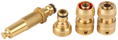 Набор RACO Profi, Наконечник, адаптер и соединители 1/2х3/4, латунь, 4 предмета