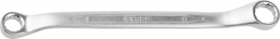 Ключ ЗУБР ПРОФИ гаечный накидной изогнутый, Cr-V сталь, хромированный, 9х11мм