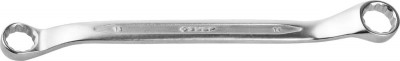 Ключ ЗУБР ПРОФИ гаечный накидной изогнутый, Cr-V сталь, хромированный, 13х14мм