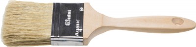 Кисть плоская STAYER UNIVERSAL-LUX, светлая натуральная щетина, деревянная ручка, 63мм