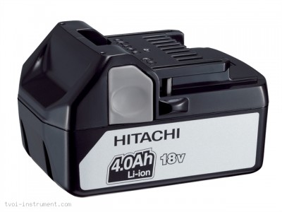 Батарея аккумуляторная 18В 4Ач Li-Ion слайдерный Hitachi BSL1840