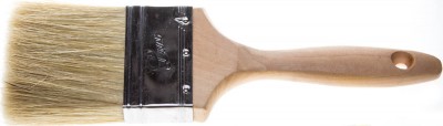 Кисть плоская STAYER UNIVERSAL-LUX, светлая натуральная щетина, деревянная ручка, 75мм