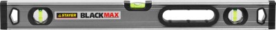 Уровень STAYER PROFESSIONAL BlackMax коробчатый усиленный с ручками, утолщенный особопроч профиль, 0,5мм/м, 3 ампулы, 60см