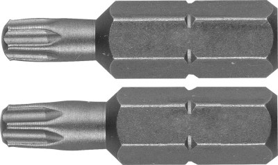 Биты STAYER PROFI Cr-V сталь, тип хвостовика C 1/4, 25 мм, T20 - 1 шт, Т25 - 1шт, 2 шт
