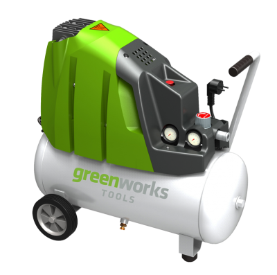 Компрессор электрический Greenworks GAC24L, 1500W, 8 bar