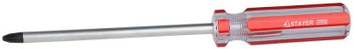 Отвертка STAYER RUBIN, Сr-V, маслобензостойкая ручка, PH №3-150мм