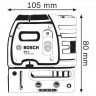Точечный лазерный нивелир Bosch GPL 5 0601066200