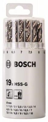 Набор сверл по металлу 19 шт. (1-10 мм; HSS-G) BOSCH 2607018361 Bosch 2607018361