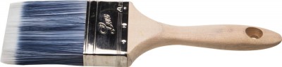 Кисть плоская STAYER AQUA-LUX, искусственная щетина, неокрашенная профессиональная деревянная ручка, 63мм