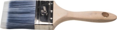 Кисть плоская STAYER AQUA-LUX, искусственная щетина, неокрашенная профессиональная деревянная ручка, 75мм