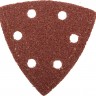 Треугольник шлифовальный ЗУБР МАСТЕР универсальный на велкро основе, 6 отверстий, Р40, 93х93х93мм, 5шт