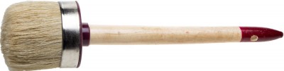 Кисть круглая ЗУБР УНИВЕРСАЛ - МАСТЕР, светлая щетина, деревянная ручка, №12, 45мм