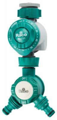 Таймер RACO для подачи воды, механический, в комплекте с распределителем двухканальным, 3/4х1