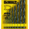 Набор сверл по металлу в пластиковой кассете 10 шт. (1-10 мм; HSS-R) Dewalt DT 5911