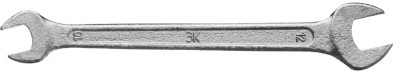Ключ рожковый гаечный ЗУБР "СТАНДАРТ", оцинкованный, 10х12мм