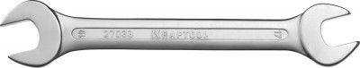 Ключ KRAFTOOL EXPERT гаечный рожковый, Cr-V сталь, хромированный, 17х19мм