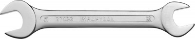 Ключ KRAFTOOL EXPERT гаечный рожковый, Cr-V сталь, хромированный, 22х24мм