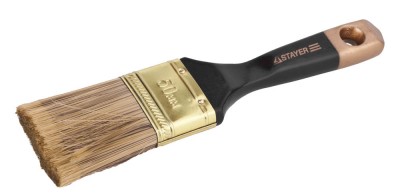 Кисть плоская STAYER AQUA-KANEKARON, искусственная щетина, деревянная ручка, 50мм