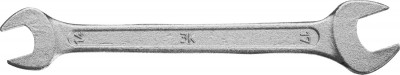 Ключ рожковый гаечный ЗУБР "СТАНДАРТ", оцинкованный, 14х17мм