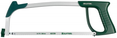 Ножовка по металлу KRAFTOOL EXPERT, металлическая рукоятка, натяжение 120 кг, 300 мм