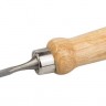 Стамеска-долото ЗУБР ЭКСПЕРТ полукруглая с деревянной ручкой, хромованадиевая сталь, 6мм