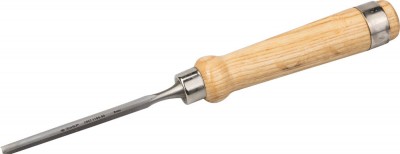 Стамеска-долото ЗУБР ЭКСПЕРТ полукруглая с деревянной ручкой, хромованадиевая сталь, 8мм