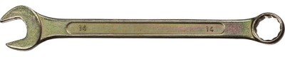 Ключ комбинированный гаечный DEXX, желтый цинк, 14 мм