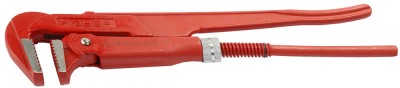 Ключ трубный рычажный ЗУБР ЭКСПЕРТ, прямые губки, цельнокованый, Сr-V, № 1, 1