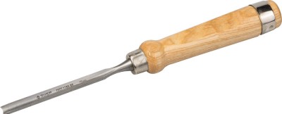 Стамеска-долото ЗУБР ЭКСПЕРТ полукруглая с деревянной ручкой, хромованадиевая сталь, 10мм
