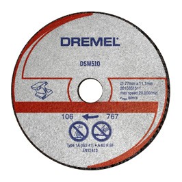 Dremel Отрезной диск по металлу для DSM20, 3 шт