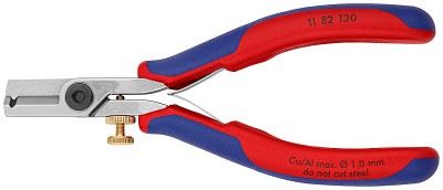 11 82 130 Ножницы-щипцы для удаления изоляции при работе с электронными устройствами Knipex