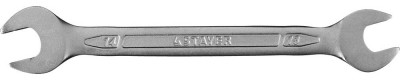 Ключ STAYER PROFI гаечный рожковый, Cr-V сталь, хромированный, 13х14мм