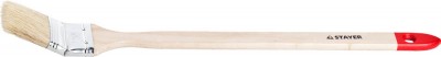 Кисть STAYER MASTER Универсал радиаторная для всех видов ЛКМ, светлая натуральная щетина, деревянная ручка, 2/50мм