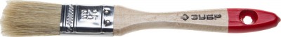 Кисть плоская ЗУБР УНИВЕРСАЛ-СТАНДАРТ , натуральная щетина, деревянная ручка, 25мм