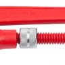 Ключ трубный рычажный ЗУБР ЭКСПЕРТ, тип S, изогнутые губки для труднодоступ мест, цельнокованный, Сr-V, № 2, 1,5