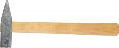 Молоток НИЗ оцинкованный с деревянной рукояткой, 400гр.