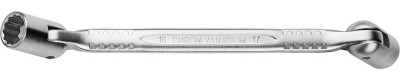 Ключ KRAFTOOL шарнирный двухсторонний, Cr-V, 18х19мм 27210-18-19_z01