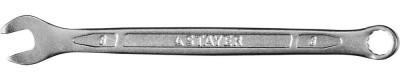 Ключ STAYER PROFI гаечный комбинированный, Cr-V сталь, хромированный, 6мм
