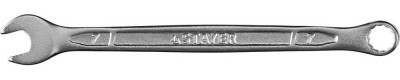Ключ STAYER PROFI гаечный комбинированный, Cr-V сталь, хромированный, 7мм