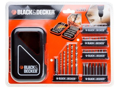 Набор Black Decker A 7182 (38шт, держатель магн, отв насадки, сверла, блистер) 164011