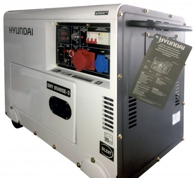 Дизельный генератор Hyundai DHY 8500SE-3