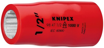 98 47 1/2' Насадки (двойной шестигранник) для торцовых ключей Knipex