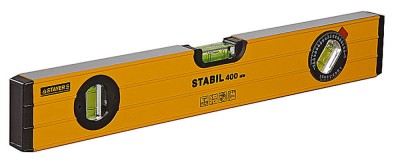Уровень STAYER PROFI STABIL алюминиевый, коробчатый, усилен, фрезерован, 3 глазка (1 поворотный), с ручкой, 40 см