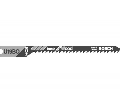 Полотно пильное для лобзика Bosch 3шт,U19ВО,HCS,522мм,рез-15мм,кривпропил