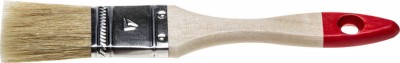 Кисть плоская STAYER UNIVERSAL-STANDARD, светлая натуральная щетина, деревянная ручка, 25мм