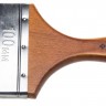 Кисть плоская ЗУБР УНИВЕРСАЛ-МАСТЕР, натуральная щетина, деревянная ручка, 100мм