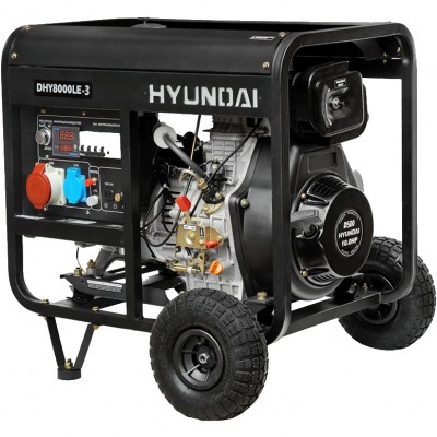 Дизельный генератор Hyundai Diesel DHY 8000LE-3 + колеса